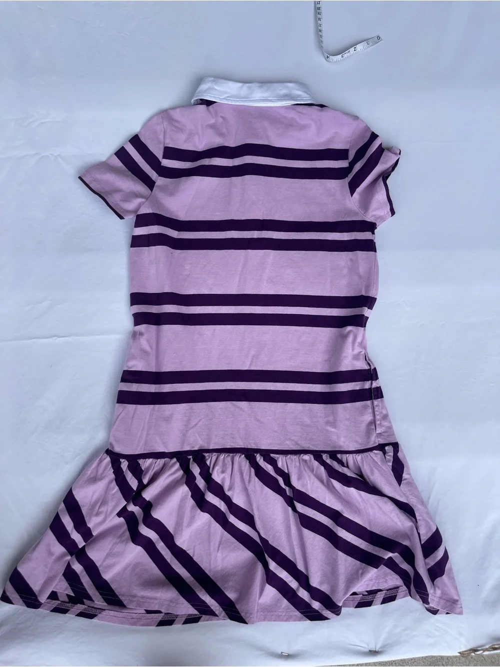 GAP Lilac and Dark Purple Striped Polo Dress